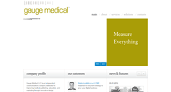 Desktop Screenshot of gaugemedical.com
