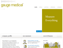 Tablet Screenshot of gaugemedical.com